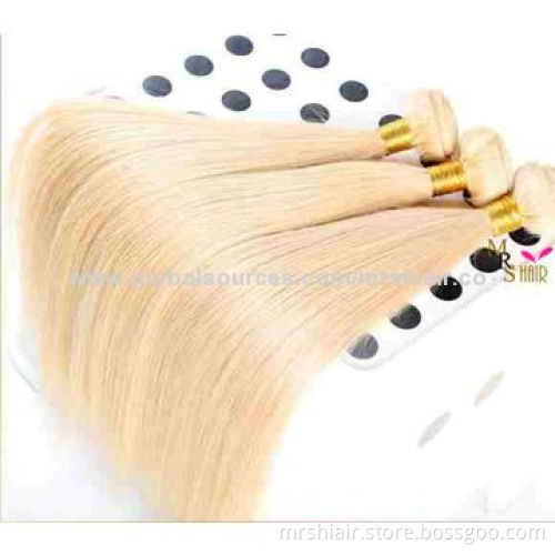 Mrs Hair Products, Top-quality Blonde European Hair, Straight, Full and Thick, No Tangle,No Shedding